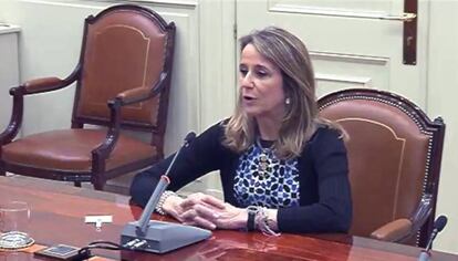 La jueza Carmen Lamela, en una imagen de un video del 9 de mayo de 2017.