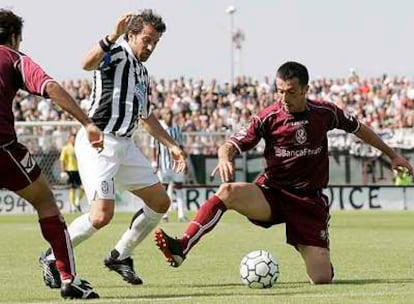 Del Piero, en una acción del Juventus-Arezzo del pasado sábado.