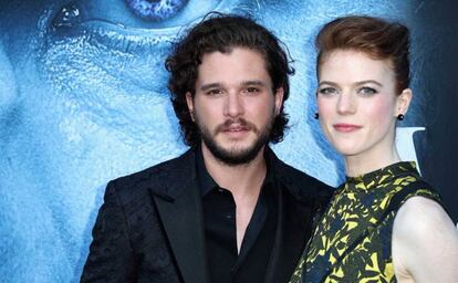 Kit Harington y Rose Leslie, el pasado julio en Los Ángeles.