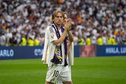 Luka Modric, el pasado sábado en el Bernabéu. 