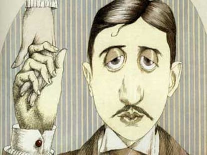 Marcel Proust, visto por Tullio Pericoli.