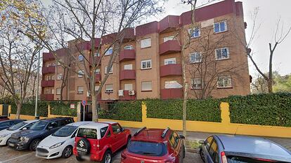 Fachada de la Residencia Norte, en Madrid, incendiada el 6 de abril de 2024. Imagen de archivo.