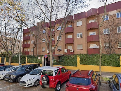 Fachada de la Residencia Norte, en Madrid, incendiada el 6 de abril de 2024. Imagen de archivo.