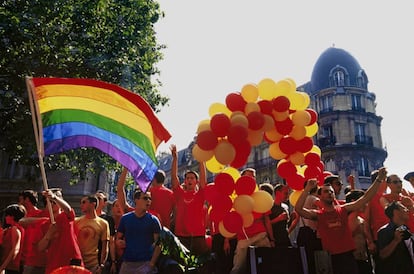 Imagen de archivo del Orgullo Gay en París.