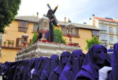 Uno de los pasos de la Semana Santa de Málaga.