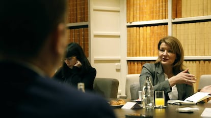 Rosa Kariger, Directora Global de Ciberseguridad del grupo Iberdrola, en un momento del desayuno informativo organizado por EL PAÍS RETINA y patrocinado por Accenture.