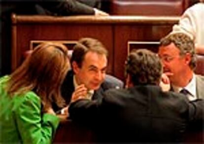 José Luis Rodríguez Zapatero, en el Congreso.