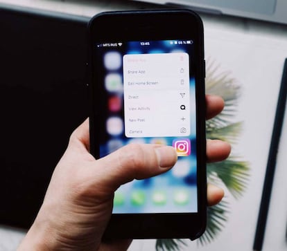 Abrir Instagram en un iPhone