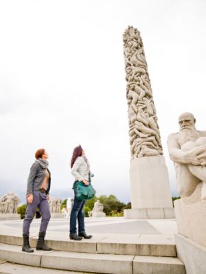 El parque Vigeland, en Oslo.