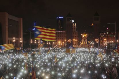 Mitin cierre de campana de Junts pel si en Barcelona.