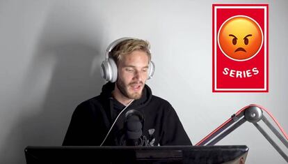 El 'youtuber' sueco PewDiePie en uno de sus vídeos.