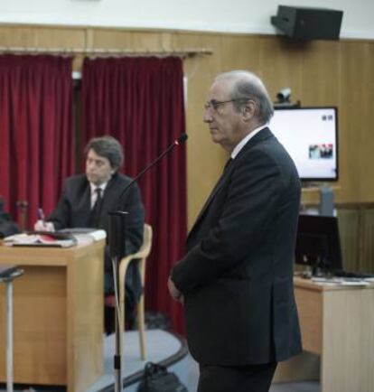 Francis Franco Martínez Bordiú durante su juicio en Teruel, el 22 de enero de 2018.