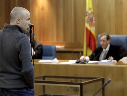 El presunto etarra Gurutz Agirresarobe, durante el juicio en la Audiencia Nacional.