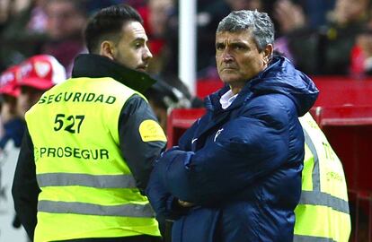 Juande, en el partido del M&aacute;laga ante el Sevilla. 