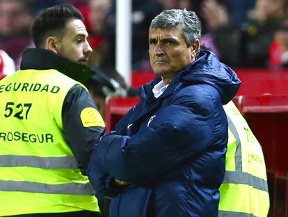 Juande, en el partido del M&aacute;laga ante el Sevilla. 