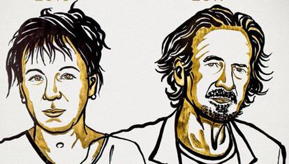 Olga Tokarczuk e Peter Handke.