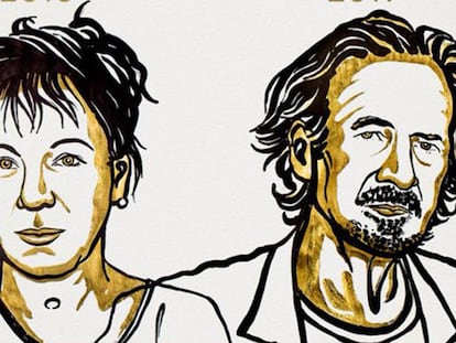 Olga Tokarczuk e Peter Handke.