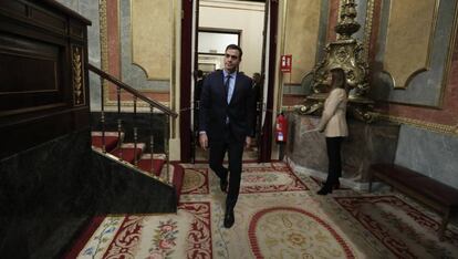 Pedro Sánchez, en la última sesión constitutiva del Congreso.