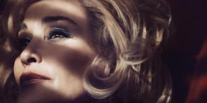 Jessica Lange, como imagen de línea de maquillaje de Marc Jacobs.