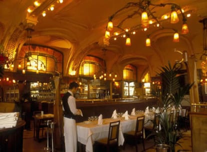 Interior de la brasserie más conocida de Nancy: Flo Excelsior