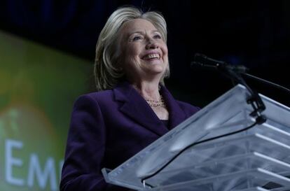 Hillary Clinton es precursora de la iniciativa &#039;No Ceilings&#039; (Sin techos) para lograr la igualdad de genero.