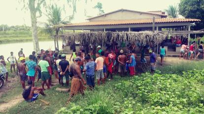 &Aacute;rea onde ocorreu o conflito, em Viana, no Maranh&atilde;o. 