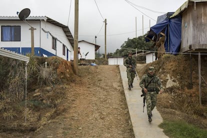 La vereda de Llano Grande, a una hora de Dabeiba, donde se reincorporan excombatientes de las FARC.