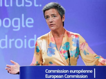 Margrethe Vestager, comisaria europea de Competencia. 