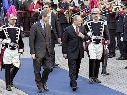 Alberto Ruiz Gallardón y Vladimir Putin, en 2006.