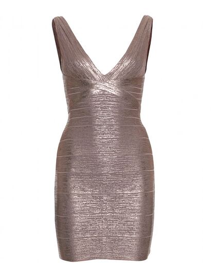 Vestido superajustado de Herve Leger. (c.p.v.)