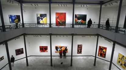 Una vista de la exposición en la Casa de Las Alhajas.
