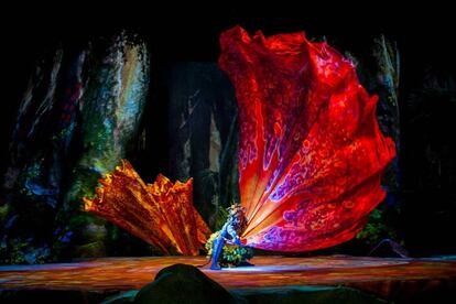 Escena del espectáculo 'Toruk', de Cirque du Soleil.