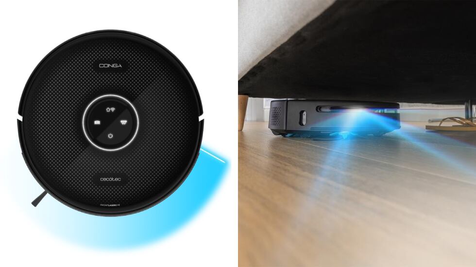 Conga aspirador y friegasuelos con 10 funciones en 1.