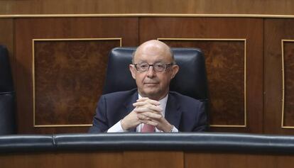 Cristóbal Montoro, al Congrés dels Diputats.