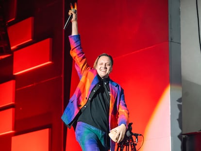 Win Butler de Arcade Fire se presenta en el Corona Capital 2023 en Ciudad de México.