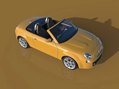 Este Fiat 500 Spider (2012) está inspirado en un ‘mix’ de modelos del fabricante italiano: el 850 Spider, el 124 Sport Spider y el Barchetta.