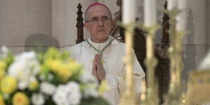 El arzobispo de Madrid, Carlos Osoro Sierra, durante la misa de su toma de posesi&oacute;n.