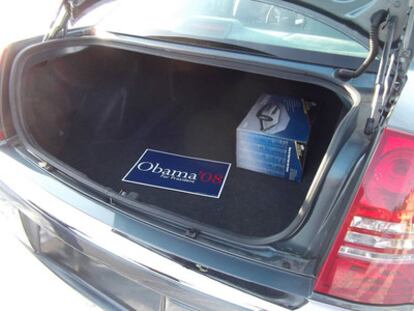 Una de las fotografías colgadas en eBay del Chrysler de 2005 que perteneció al presidente Obama.