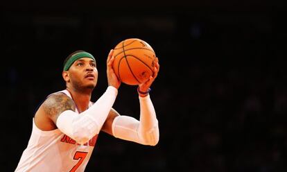 Carmelo Anthony, en un partido ante los Wizards.