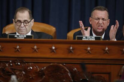 Jerrold Nadler (izquierda) y Doug Collins, líderes demócrata y republicano del Comité Judicial.