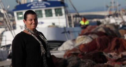 María Oliva, nueva presidenta de la Cofradía de pescadores de Algeciras.