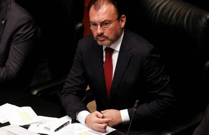 Luis Videgaray, en el Senado. 