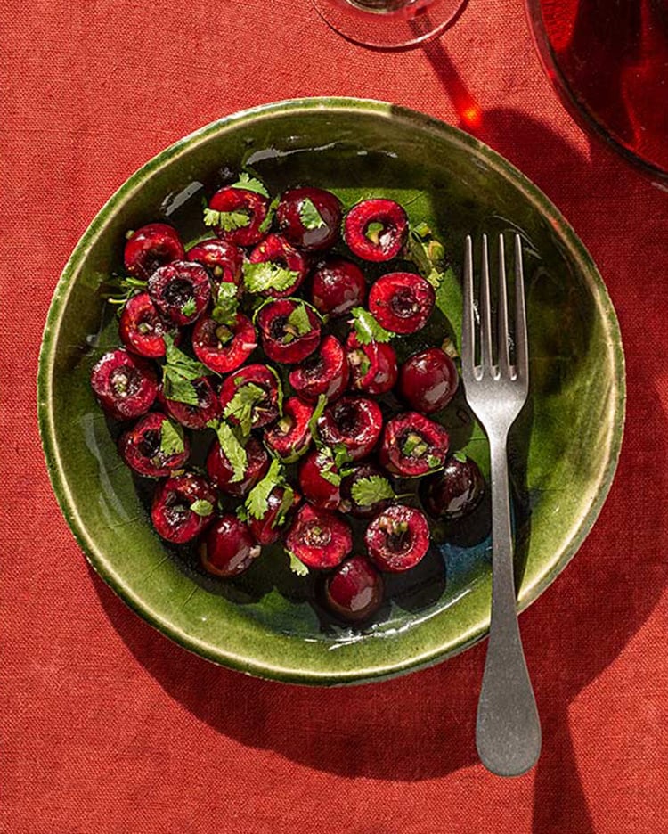 Sí, cerezas y picante