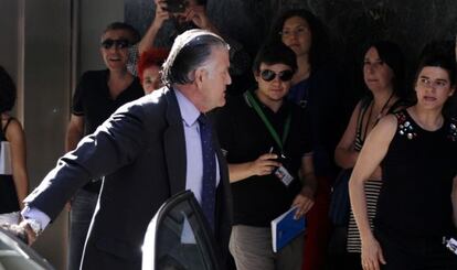 B&aacute;rcenas, en la Audiencia Nacional, antes de ingresar en prisi&oacute;n.