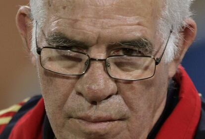 Luis Aragonés, en su etapa como seleccionador en 2006.