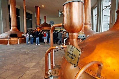 Instalaciones de la cervecera Kronenbourg, en Estrasburgo (Francia).