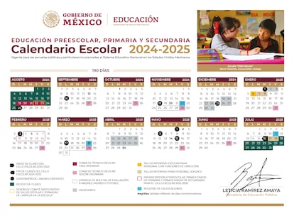 MEXICO - SEP - CALENDARIO ESCOLAR 2024