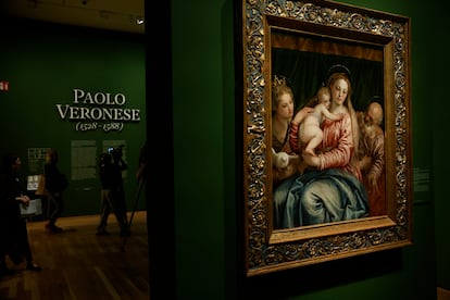 La obra 'La Virgen con el Niño, san Pedro y una santa mártir', de Veronés, expuesta en El Prado.