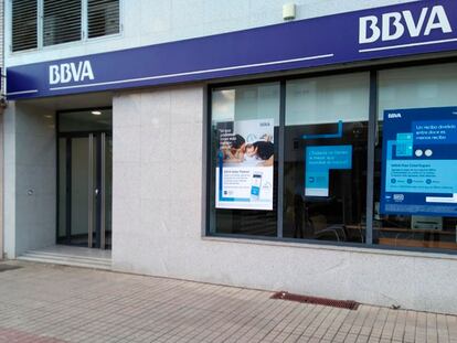 Sucursal del BBVA en Ponferrada, León.