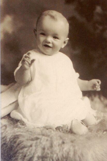 Marilyn Monroe con solo 3 años.